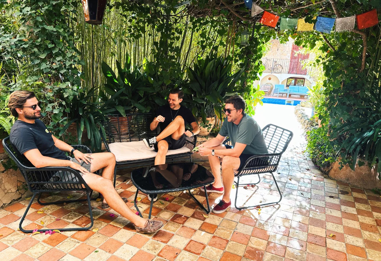 Quiet outdoor area for informal gatherings