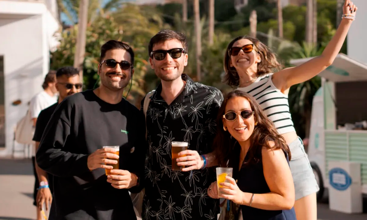 Small group enjoying time together outdoors